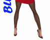 Elegant Skirt Red Nylons
