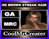 HD BROWN STREAK HAIR