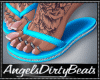 Rose tattoo blue