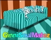 Teal Kiss Couch