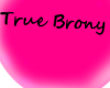 ;R; True Brony :3 sign