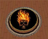 flaming skull ring disc