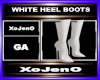 WHITE HEEL BOOTS