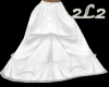 White Bustle Skirt