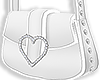 Heart bag white
