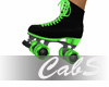 Black n Green Skates