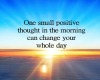 Positive thoughts 