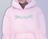 light pink hoodie