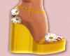 B- Yellow Spring Sandals