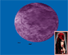 purple moon with bats