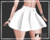 [F] White Flare Skirt