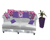 Silver & Purple Daybed