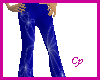 blue w/flower flare pant
