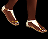 white Sandals w Toerings