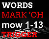 WORDS - MARK OH mow 1-13