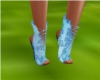 Blue Lace Heels