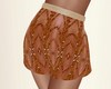 Brown embroidered shorts