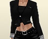 E* Black Crop Leo Blazer