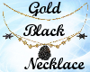(MSis)GoldBlack Necklace