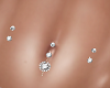 H/Diamond Belly Piercing