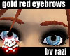 Gold Red Eyebrows