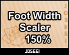 Foot Width Scaler 150%
