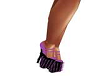 Spiked Purple&black Heel