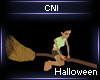 Halloween witch Broom