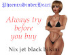 Nix jet black bikini