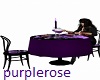 love table for 2 purple