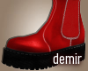 [D] Christmas red  boots