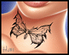 Neck Tattoo Butterfly