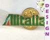 Alitalia golden Pin