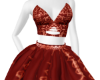 red gold gown