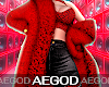Ⲁ𝓖 Red Fur Coat