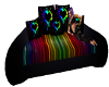 Rainbow Heart Sofa Bed