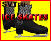 Black ice skates