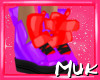 {J} Gummy Shoe Purp/Red