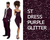 ST DRESS PURPLE GLITTER