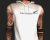 White hooded t-shirt