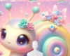 Snail colored background