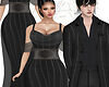 >F Couple Black Gown Be
