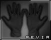 R║ Black Latex Gloves