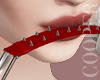 !A red mouth necklace
