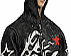BLACK Y2K FLAME HOODIE