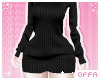 ୨୧ knit dress | blk