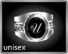 ❣Ring|Silver U |unisex