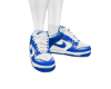 N blue shoes