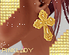 <P>Cross Gold Earrings