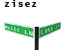 !Music Love Street Sign
